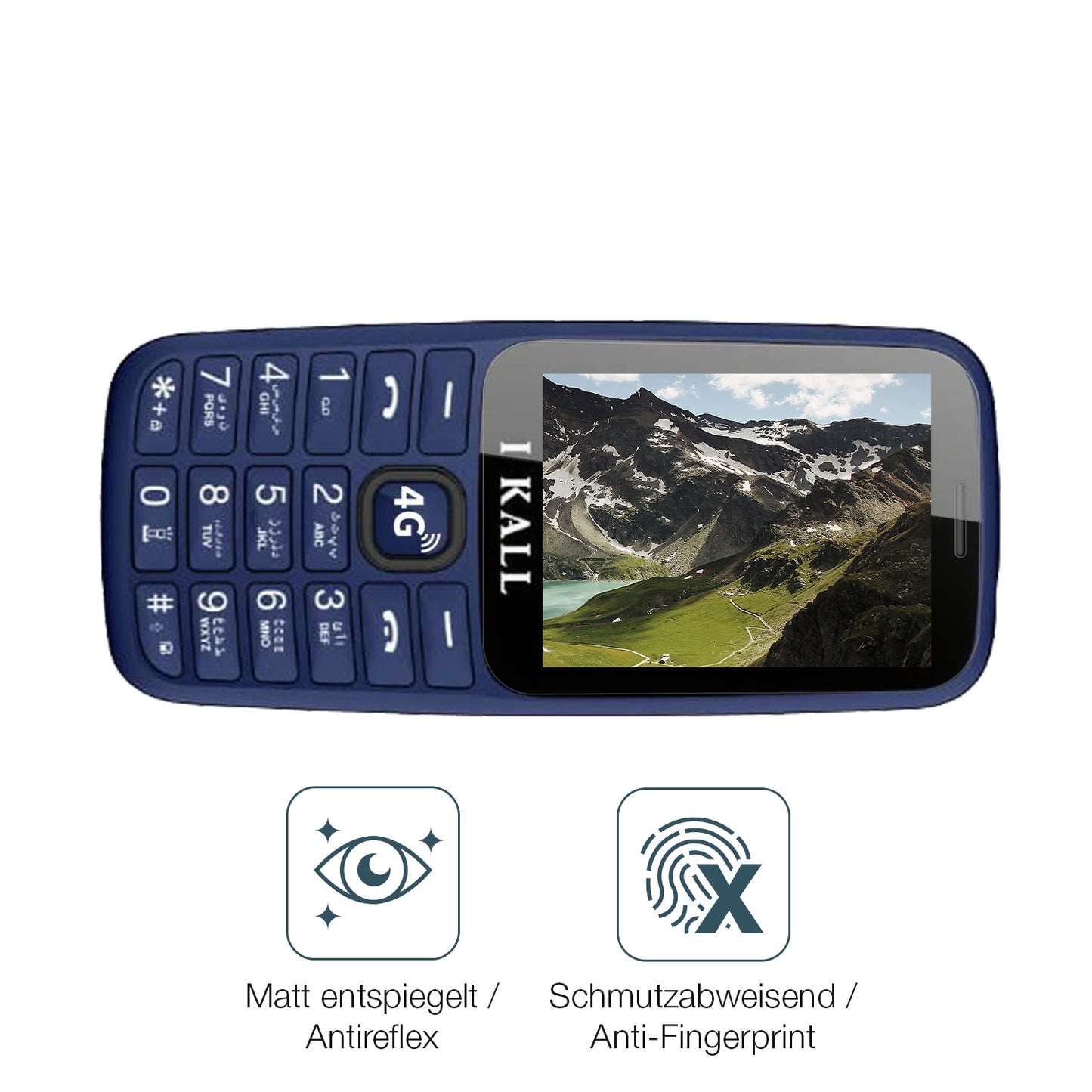 Schutz gegen Kratzer auf dem I Kall I2 4G Glas durch Schlüssel oder Ähnliches