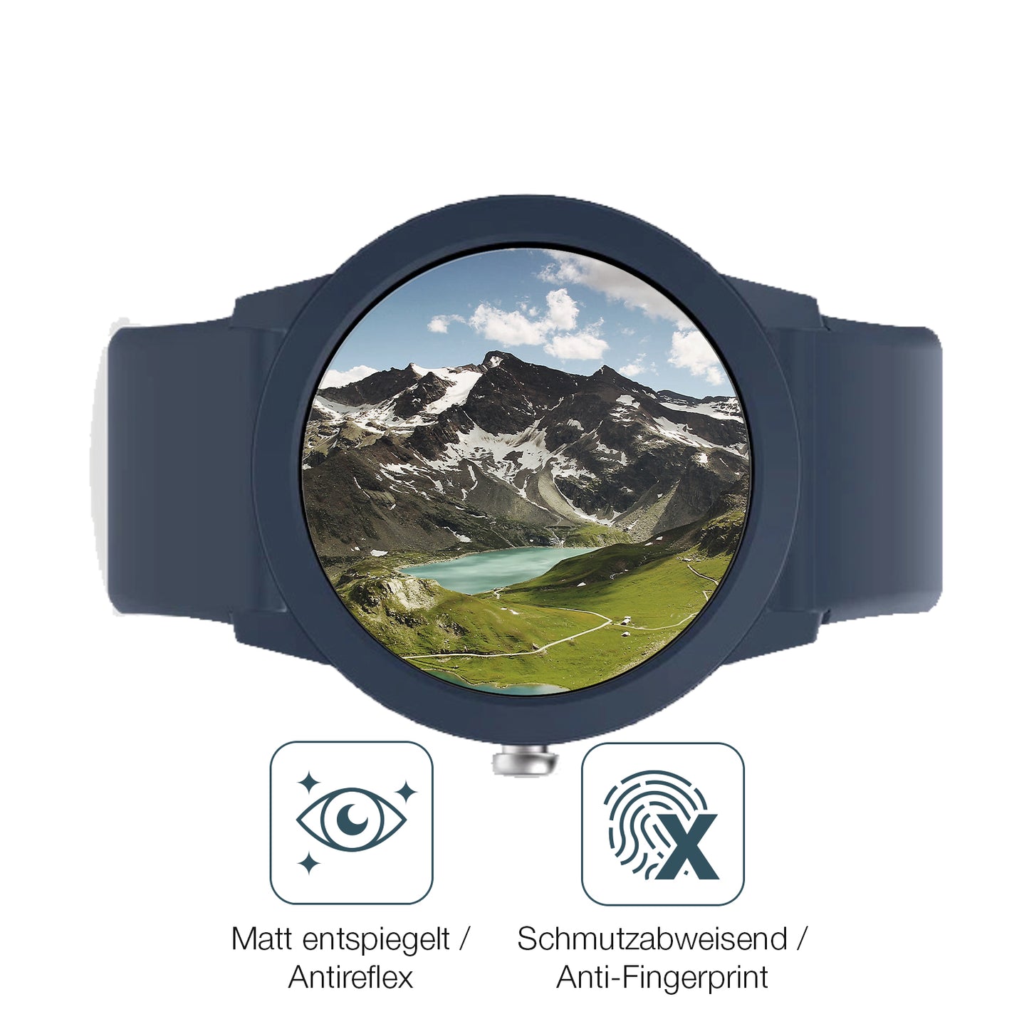 9H Hartbeschichtete, flexible Folie passend zugeschnitten für Ice-Watch Ice Smart Junior RD 3.0
