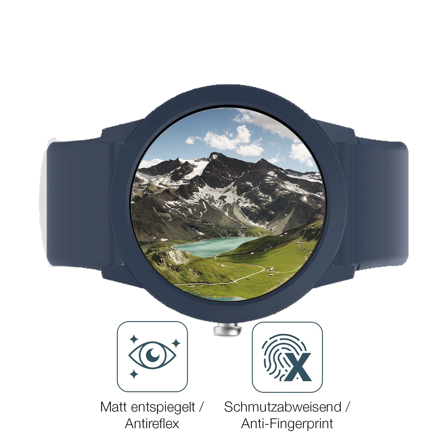 9H Hartbeschichtete, flexible Folie passend zugeschnitten für Ice-Watch Ice Smart Junior RD 3.0