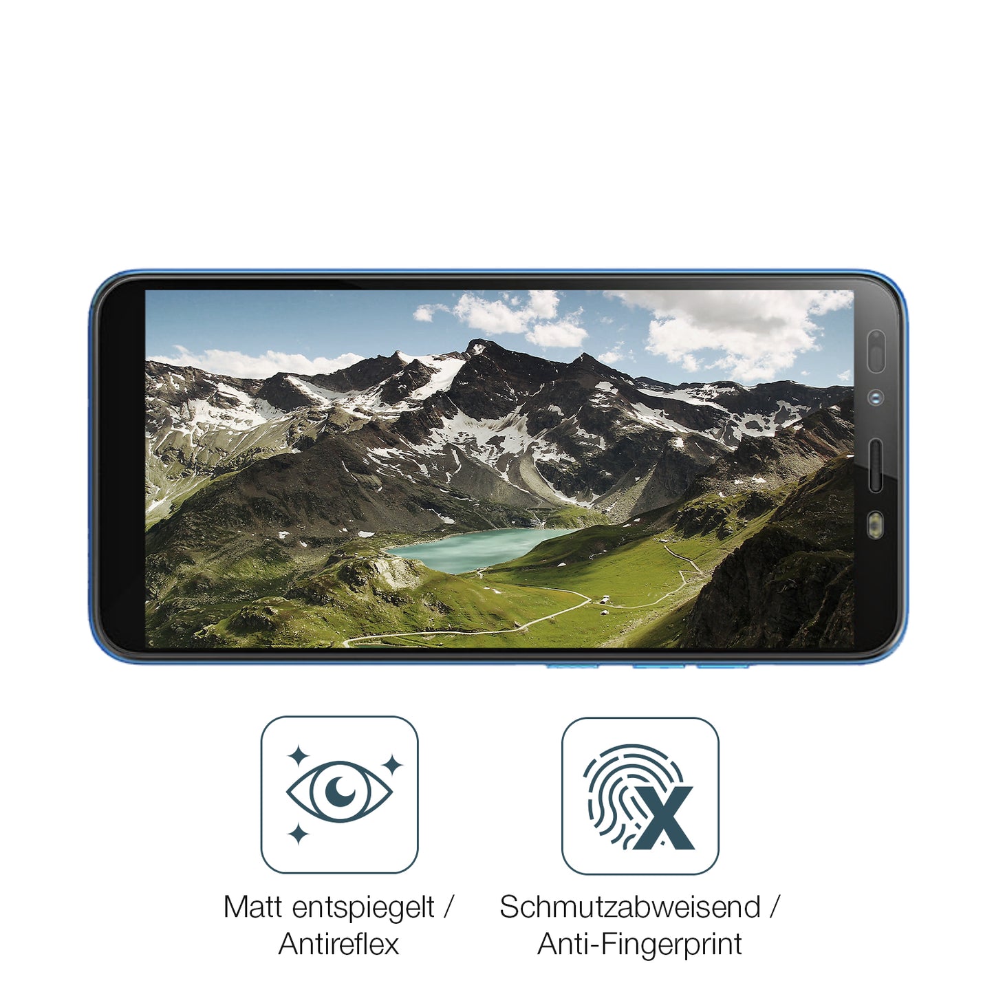 9H Hartbeschichtete, flexible Folie passend zugeschnitten für Infinix Smart 2