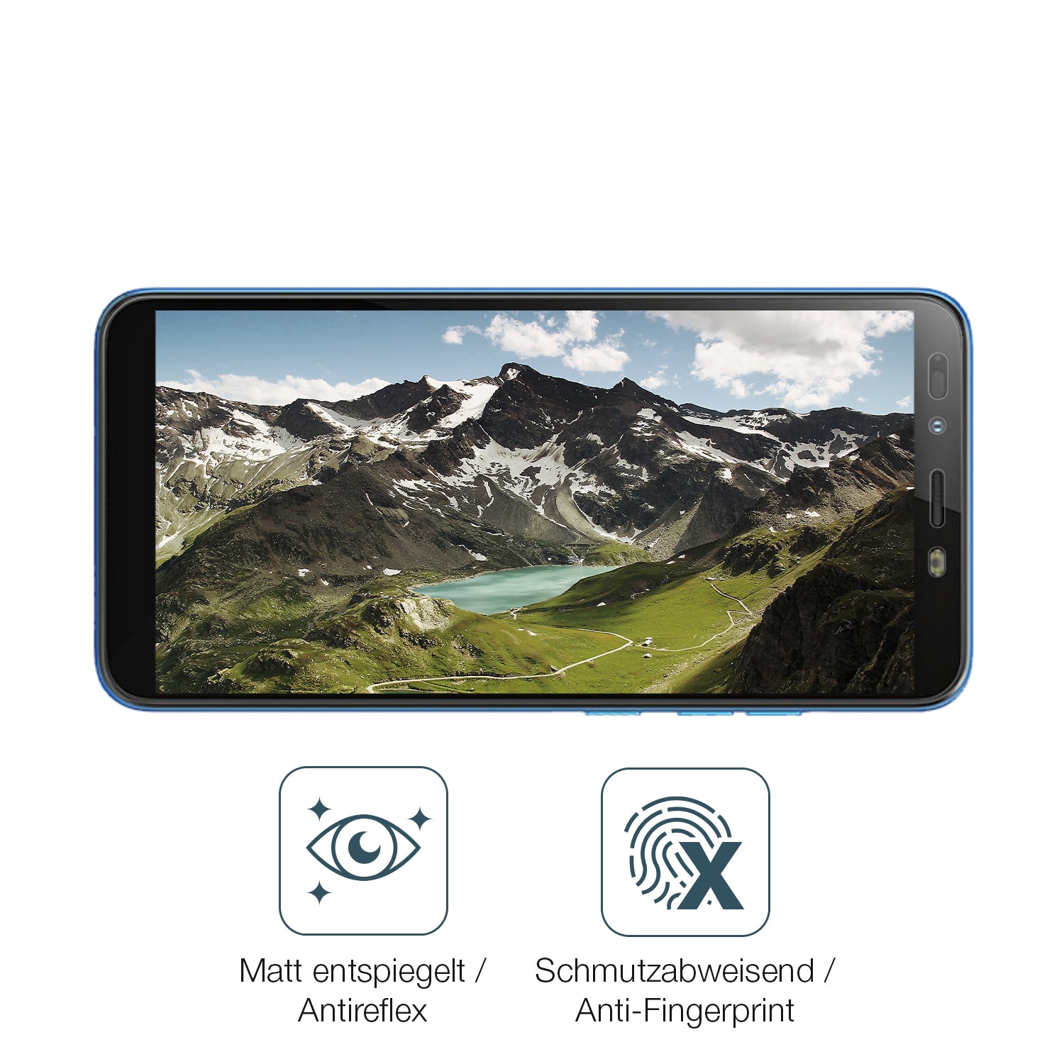 9H Hartbeschichtete, flexible Folie passend zugeschnitten für Infinix Smart 2