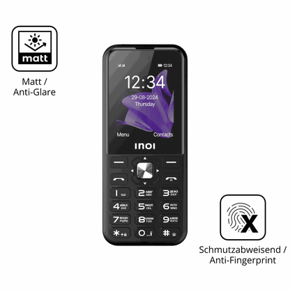 9H Hartbeschichtete, flexible Folie passend zugeschnitten für INOI 340 PowerHub 4G