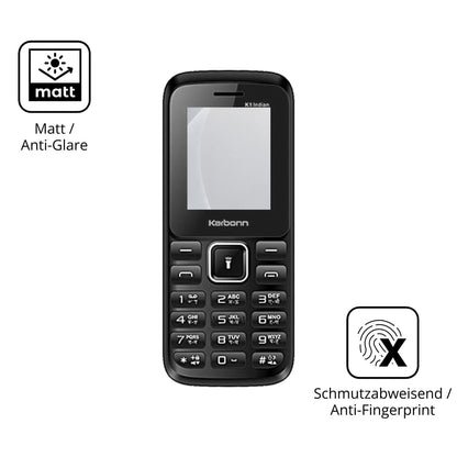 9H Hartbeschichtete, flexible Folie passend zugeschnitten für Karbonn K1 Indian