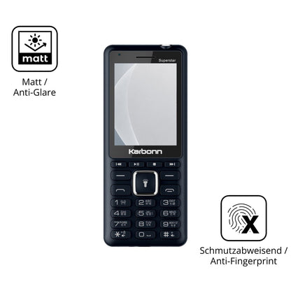9H Hartbeschichtete, flexible Folie passend zugeschnitten für Karbonn K111 Superstar