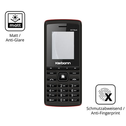 9H Hartbeschichtete, flexible Folie passend zugeschnitten für Karbonn K17 Rock