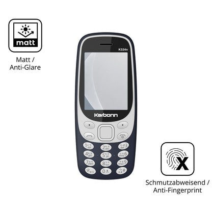 9H Hartbeschichtete, flexible Folie passend zugeschnitten für Karbonn K324n