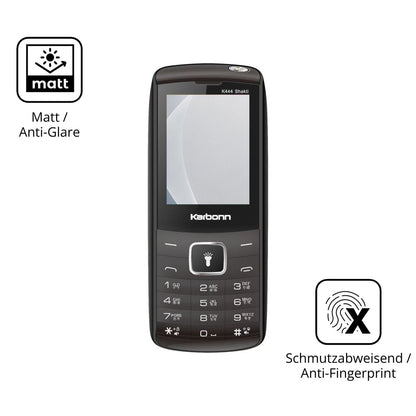 9H Hartbeschichtete, flexible Folie passend zugeschnitten für Karbonn K444 Shakti
