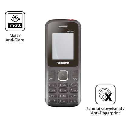 9H Hartbeschichtete, flexible Folie passend zugeschnitten für Karbonn K46 LED
