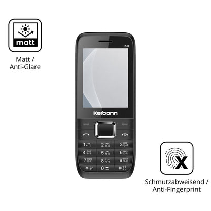 9H Hartbeschichtete, flexible Folie passend zugeschnitten für Karbonn K49