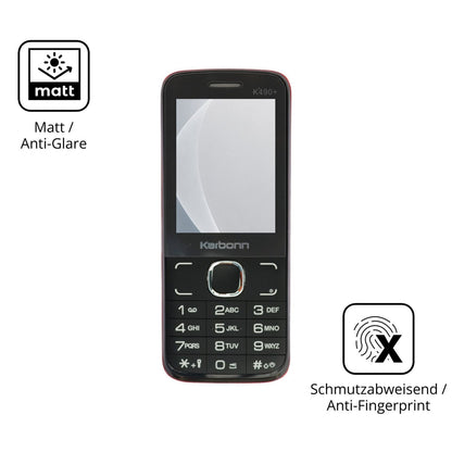 9H Hartbeschichtete, flexible Folie passend zugeschnitten für Karbonn K490 Plus