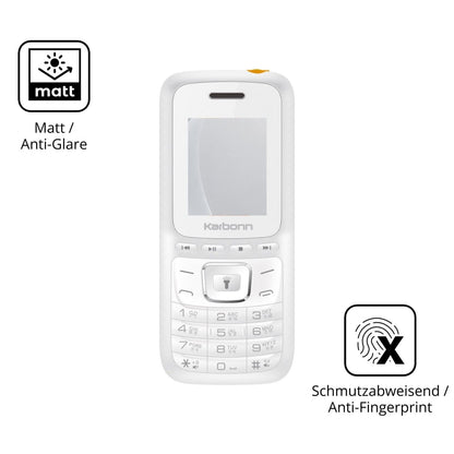 9H Hartbeschichtete, flexible Folie passend zugeschnitten für Karbonn K7 Power