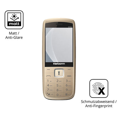 9H Hartbeschichtete, flexible Folie passend zugeschnitten für Karbonn K9 Boss