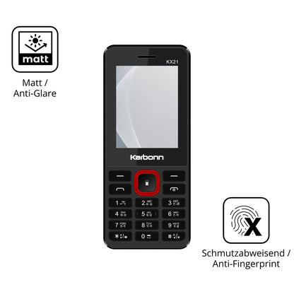 9H Hartbeschichtete, flexible Folie passend zugeschnitten für Karbonn KX21