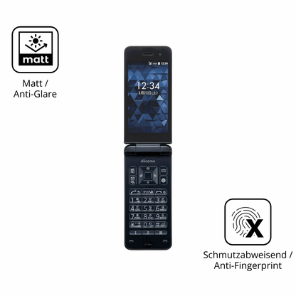 9H Hartbeschichtete, flexible Folie passend zugeschnitten für Kyocera Digno Keitai Cameraless