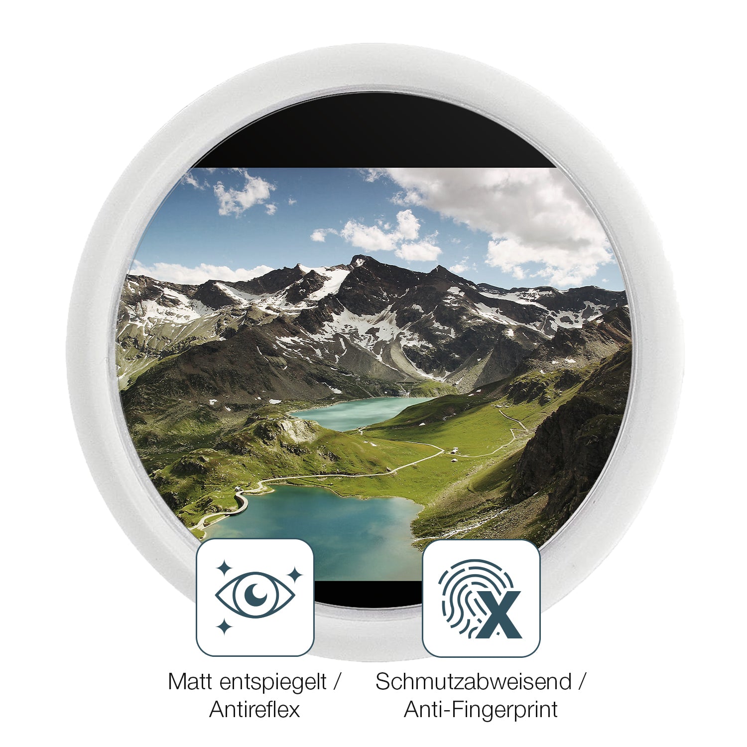 9H Hartbeschichtete, flexible Folie passend zugeschnitten für Lantelme Kühlschrankthermometer