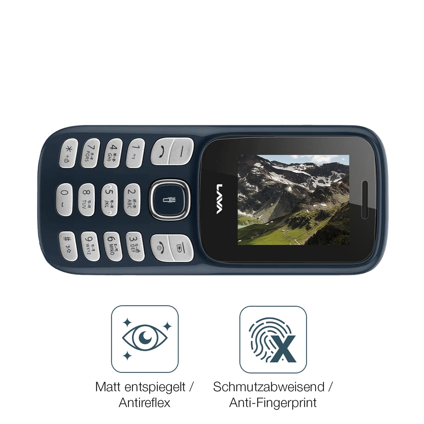9H Hartbeschichtete, flexible Folie passend zugeschnitten für Lava A3 Vibe