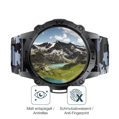 9H Hartbeschichtete, flexible Folie passend zugeschnitten für Lige 1.43 Zoll Smartwatch