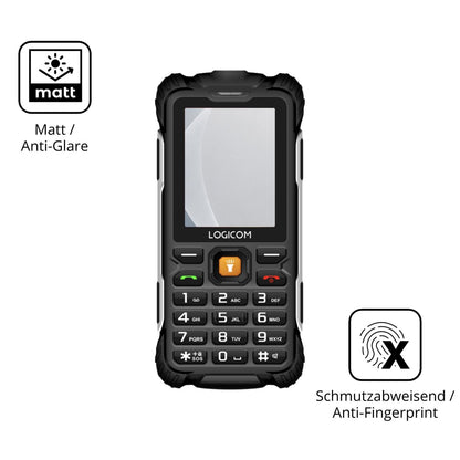 9H Hartbeschichtete, flexible Folie passend zugeschnitten für Logicom Xtrem 60