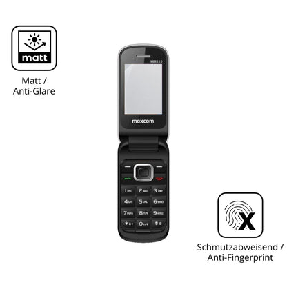 9H Hartbeschichtete, flexible Folie passend zugeschnitten für MaxCom Comfort MM815