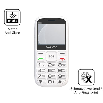 9H Hartbeschichtete, flexible Folie passend zugeschnitten für Maxvi B232