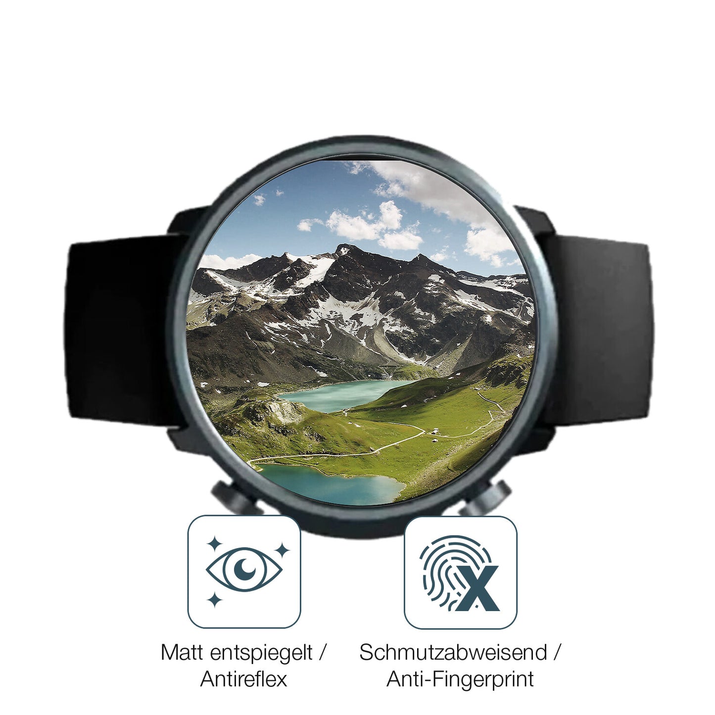 9H Hartbeschichtete, flexible Folie passend zugeschnitten für Mibro Watch A1