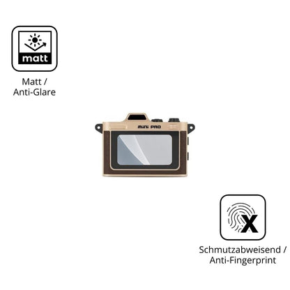 9H Hartbeschichtete, flexible Folie passend zugeschnitten für Minolta MNBM1 Mini Pro