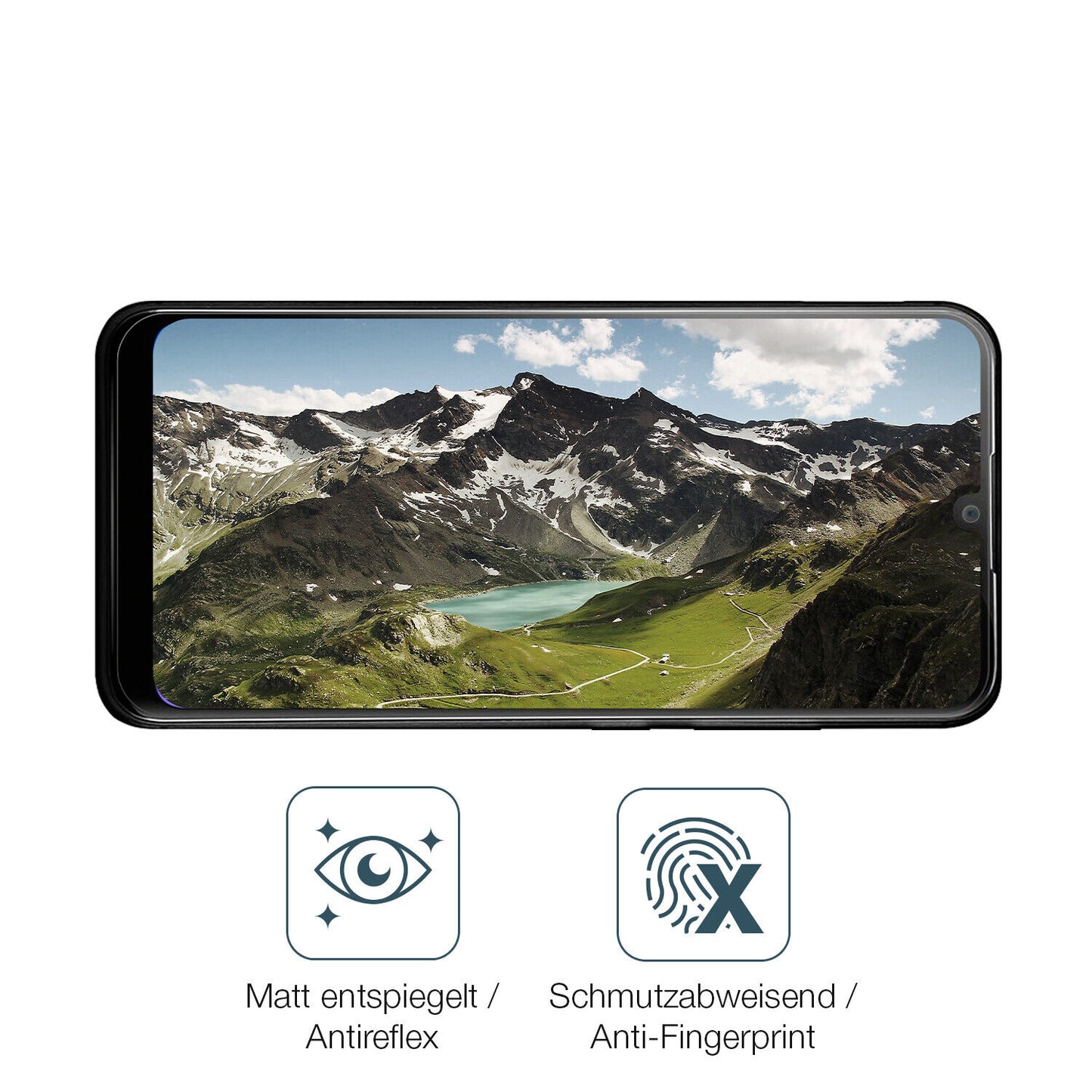 9H Hartbeschichtete, flexible Folie passend zugeschnitten für Multilaser G-Pro