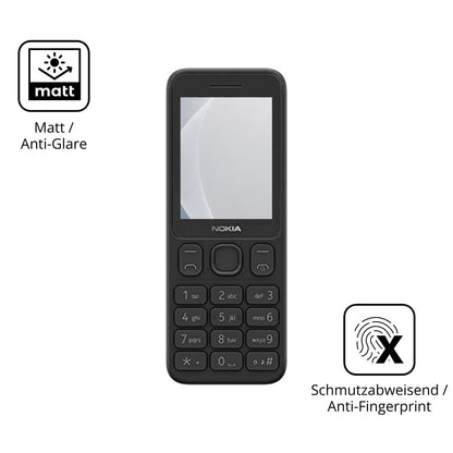 9H Hartbeschichtete, flexible Folie passend zugeschnitten für Nokia 125