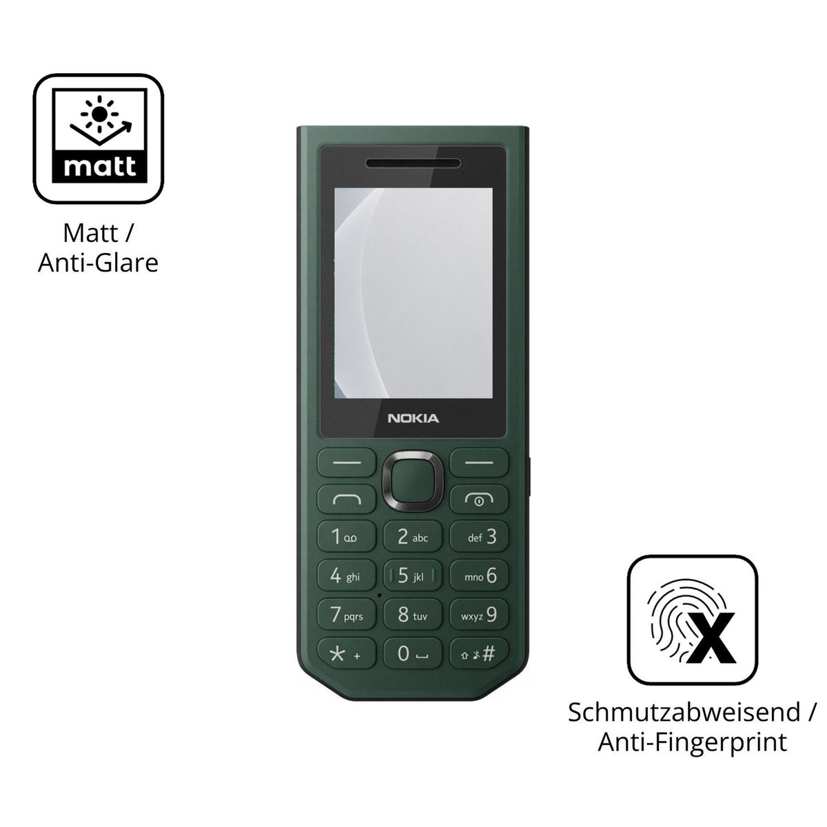 9H Hartbeschichtete, flexible Folie passend zugeschnitten für Nokia 300 Power Bank