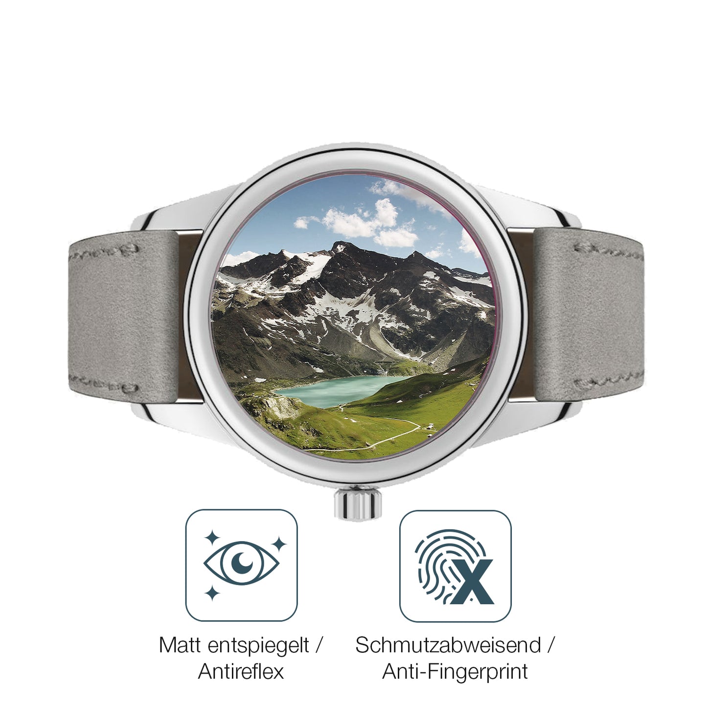 Schutz gegen Kratzer auf dem NOMOS Glashütte Club Glas durch Schlüssel oder Ähnliches
