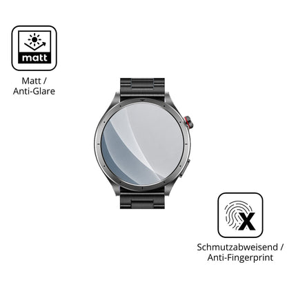 9H Hartbeschichtete, flexible Folie passend zugeschnitten für Oliimptek 1.53 Zoll Smartwatch