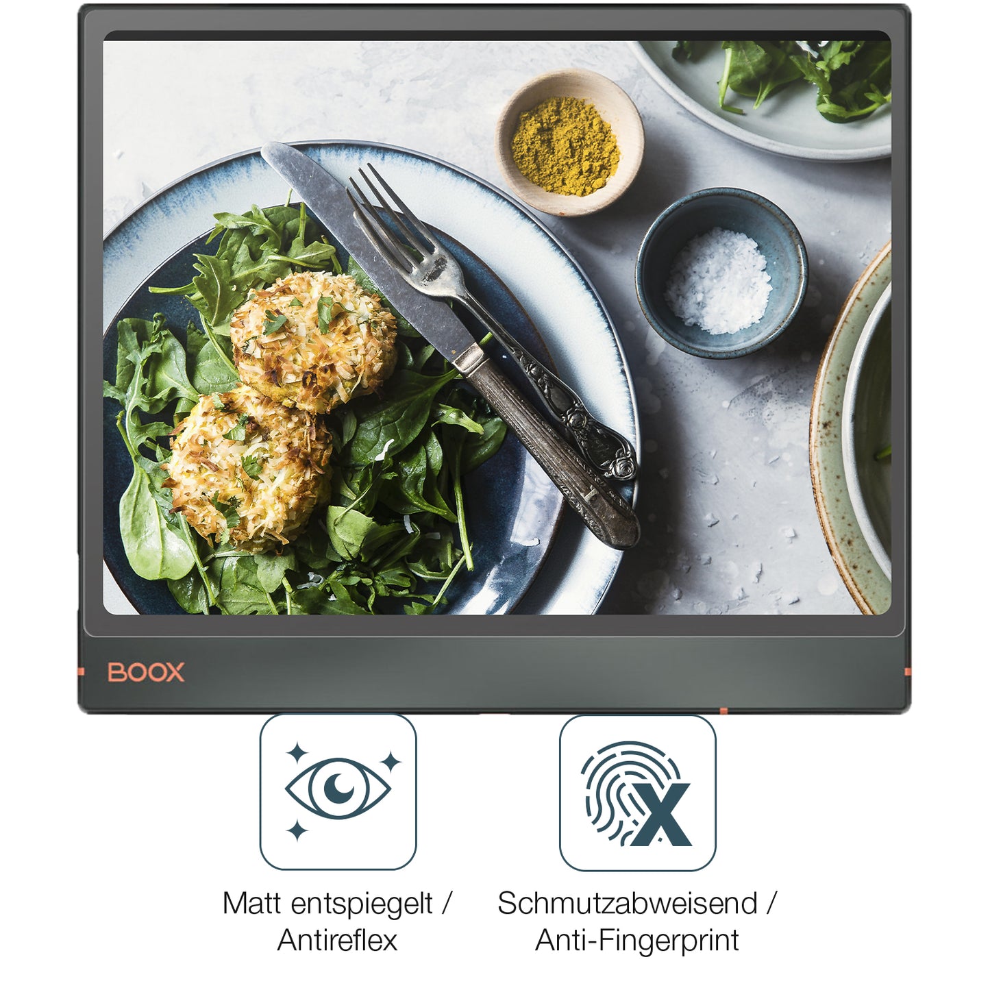 9H Hartbeschichtete, flexible Folie passend zugeschnitten für Onyx Boox Note Air3