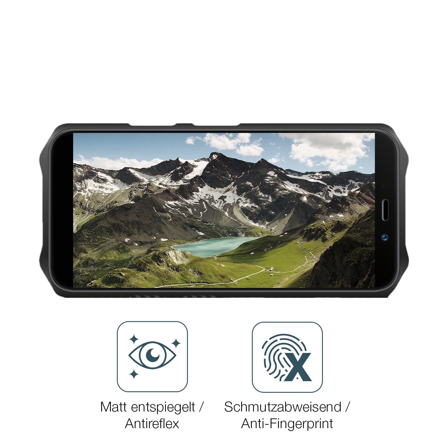 9H Hartbeschichtete, flexible Folie passend zugeschnitten für Oukitel WP12 Pro