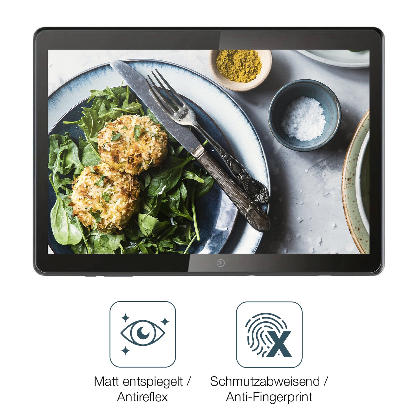 9H Hartbeschichtete, flexible Folie passend zugeschnitten für QDDQ Tablet