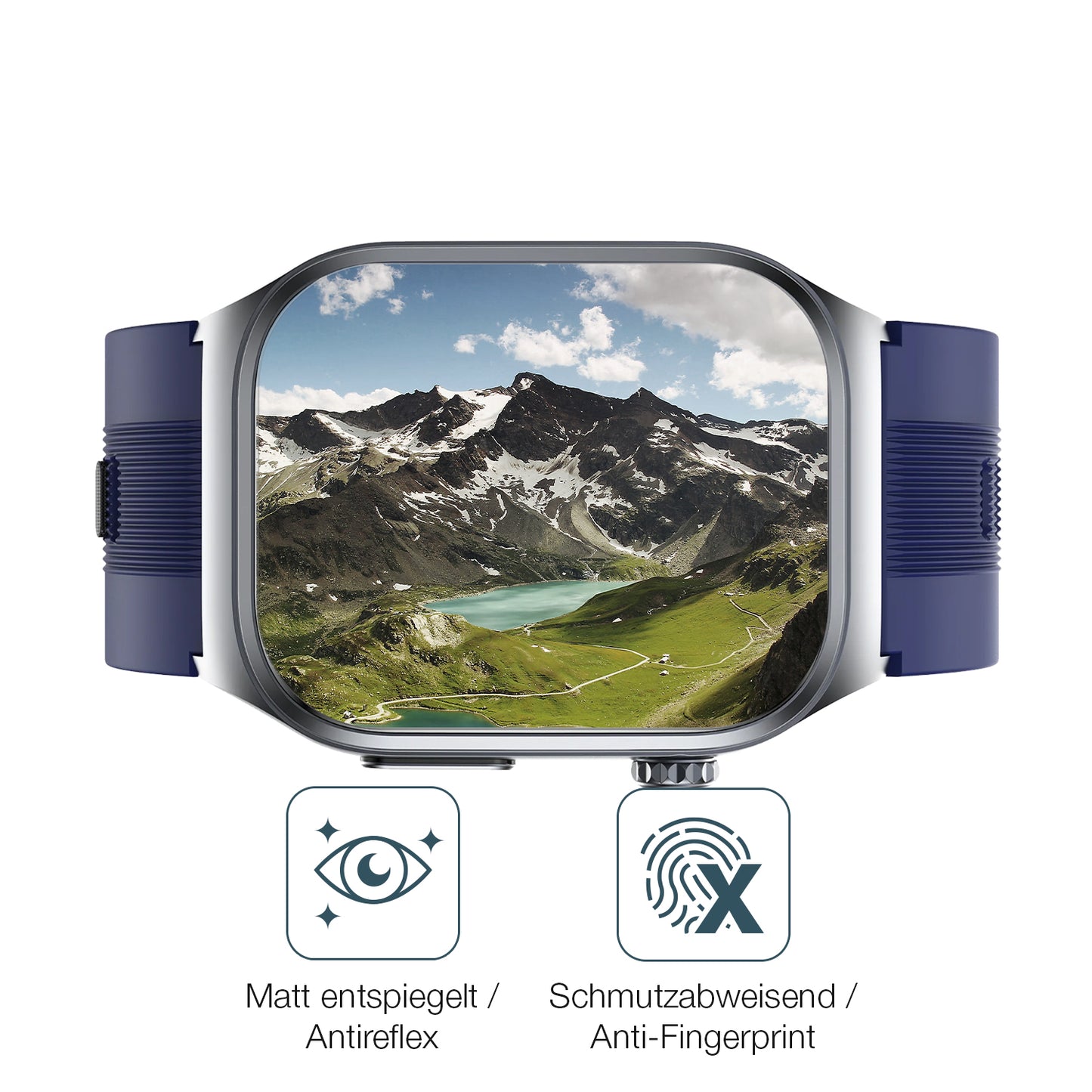 Schutz gegen Kratzer auf dem Rogbid Rowatch D1 Glas durch Schlüssel oder Ähnliches