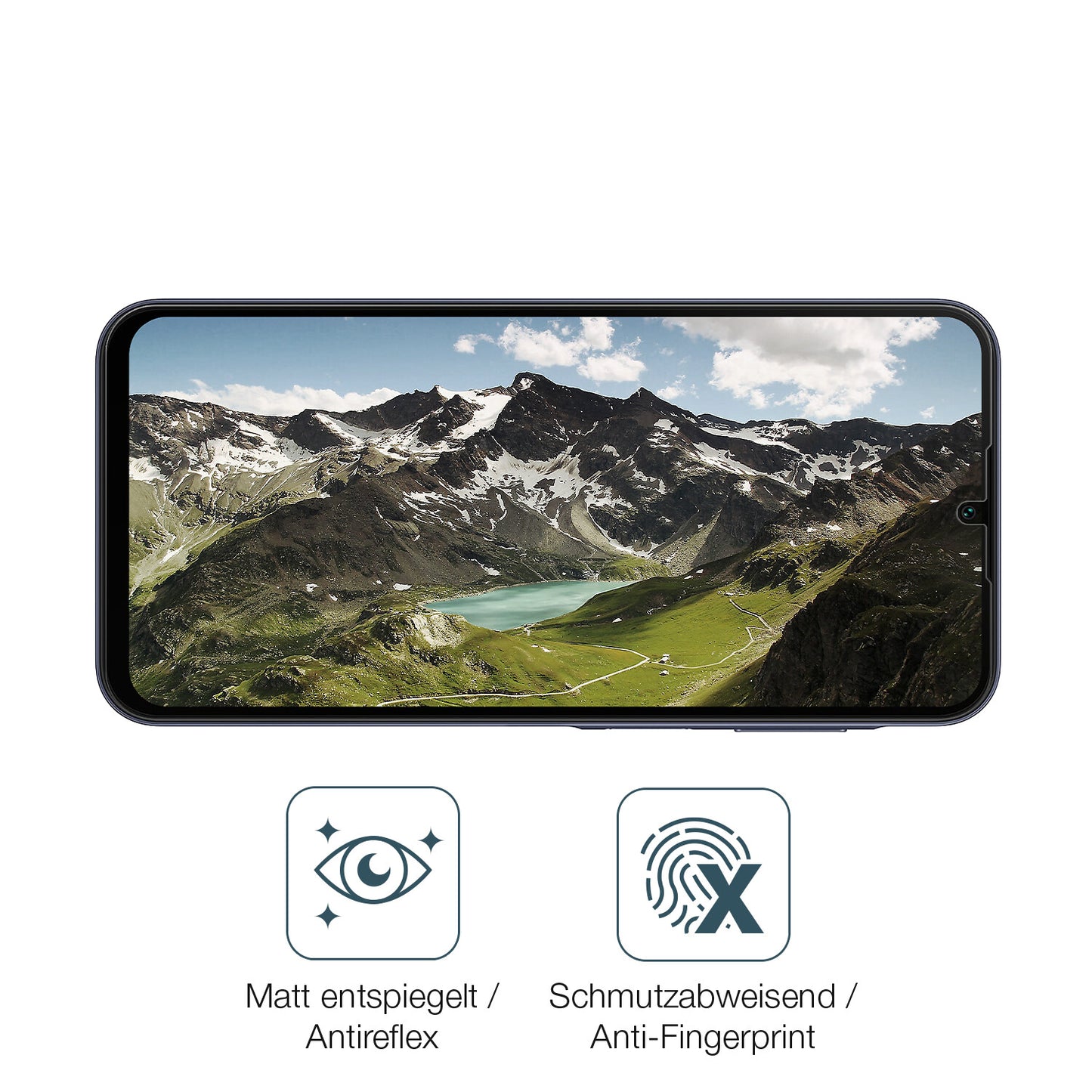 9H Hartbeschichtete, flexible Folie passend zugeschnitten für SAMSUNG A15 4G