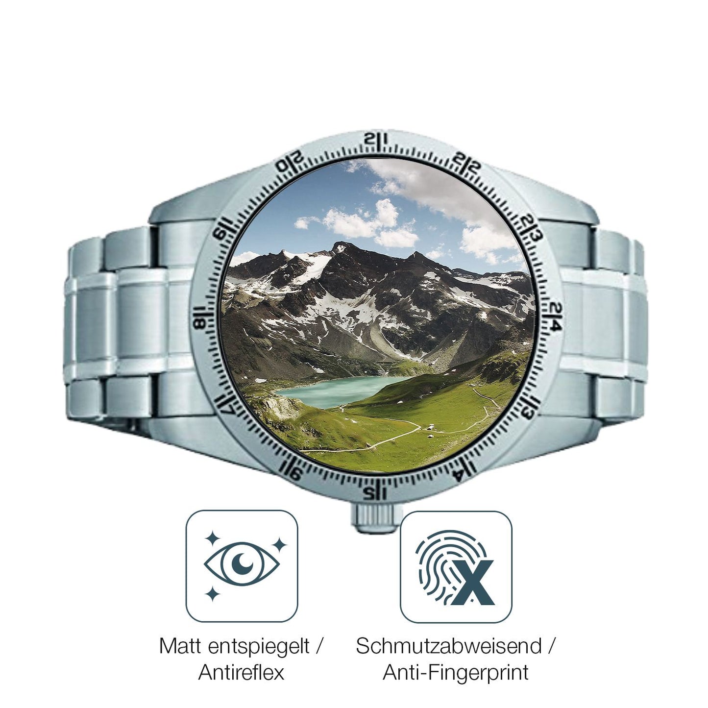 Schutz gegen Kratzer auf dem Seiko 5 Sports SRP513K1 Glas durch Schlüssel oder Ähnliches