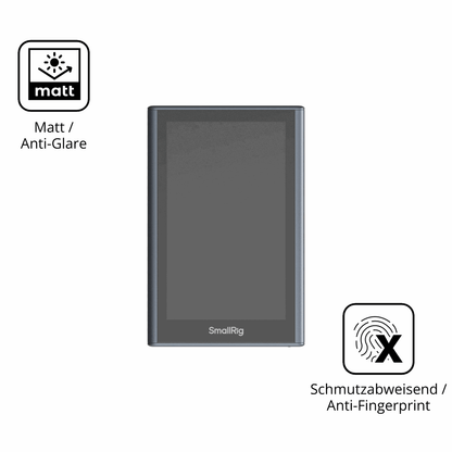 9H Hartbeschichtete, flexible Folie passend zugeschnitten für SmallRig Wireless Monitor 4850B