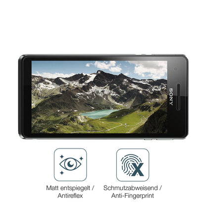 9H Hartbeschichtete, flexible Folie passend zugeschnitten für Sony Xperia V