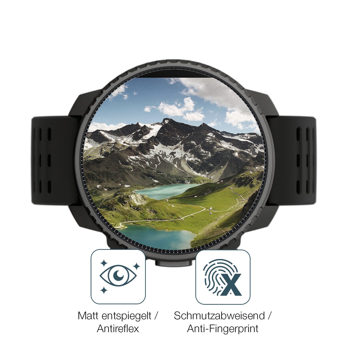 9H Hartbeschichtete, flexible Folie passend zugeschnitten für Suunto Vertical