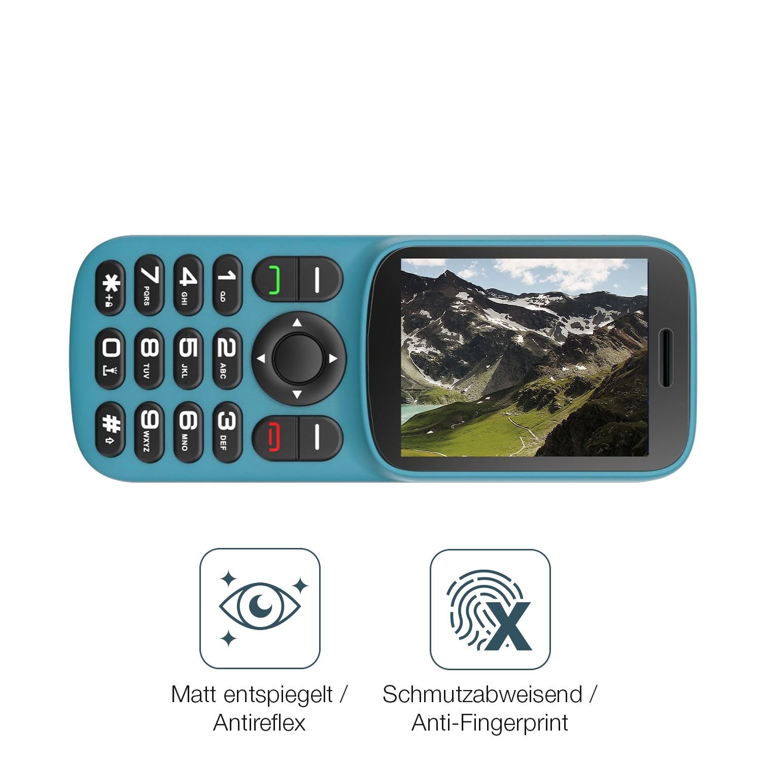 Schutz gegen Kratzer auf dem T185 4G Handy Glas durch Schlüssel oder Ähnliches
