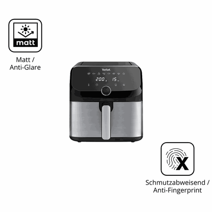 9H Hartbeschichtete, flexible Folie passend zugeschnitten für Tefal Easy Fry Mega