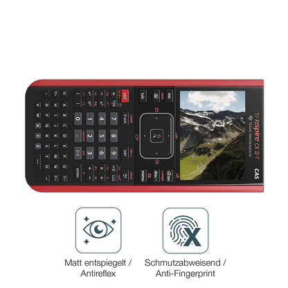 9H Hartbeschichtete, flexible Folie passend zugeschnitten für Texas Instruments CX CAS II FC TI-Nspire CX II-T CAS