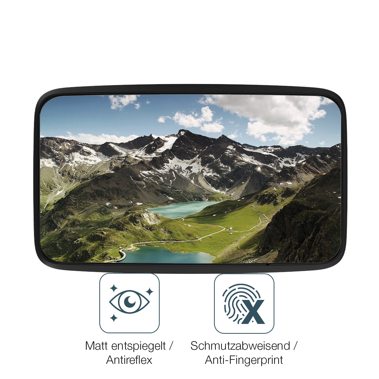 9H Hartbeschichtete, flexible Folie passend zugeschnitten für TomTom Go Classic Lite 6 Zoll
