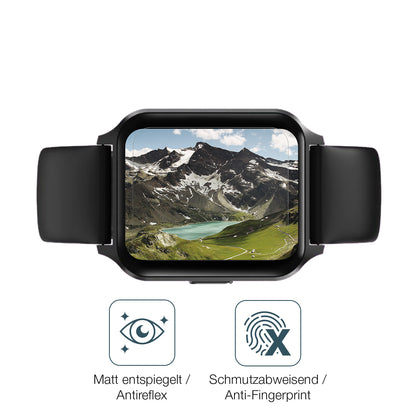 9H Hartbeschichtete, flexible Folie passend zugeschnitten für Touchelex 1,52 Zoll Smartwatch