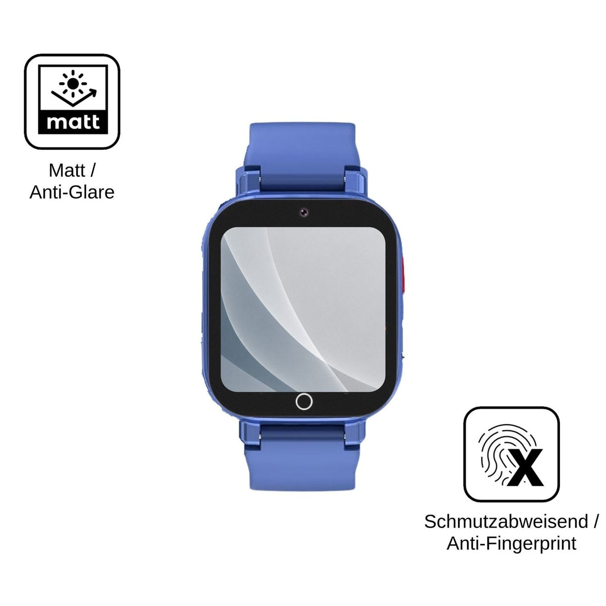2x 9H Schutzfolie matt für Transformers Smartwatch Kinder 4G Panzerfolie