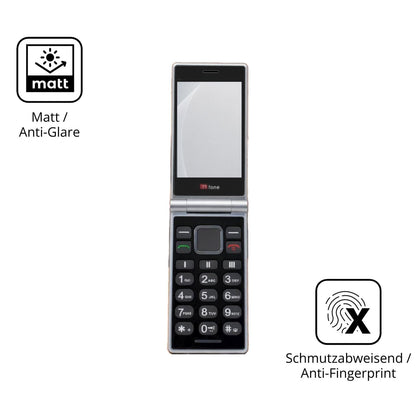 9H Hartbeschichtete, flexible Folie passend zugeschnitten für TTfone TT990 4G