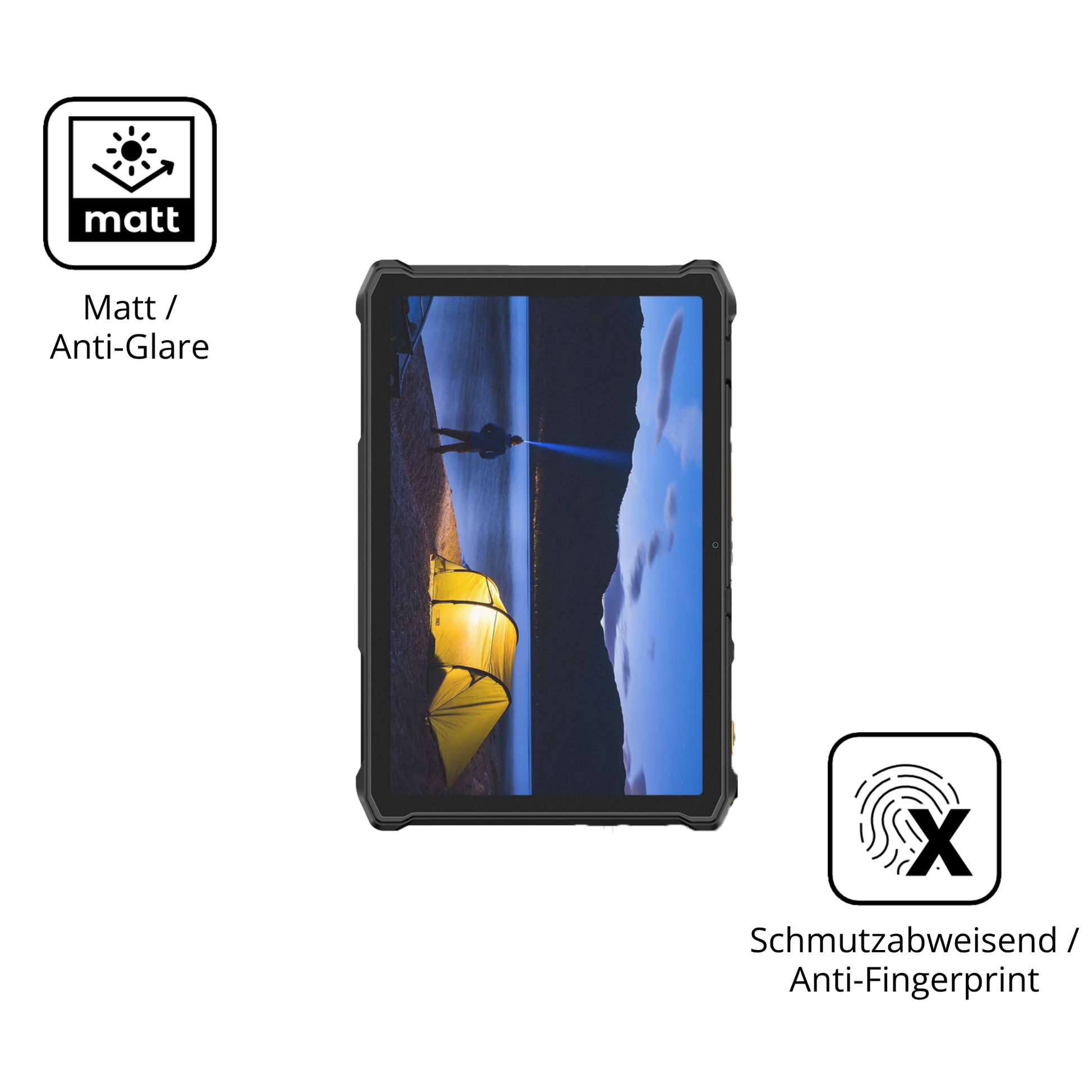 9H Hartbeschichtete, flexible Folie passend zugeschnitten für Ulefone Armor Pad 5 Pro