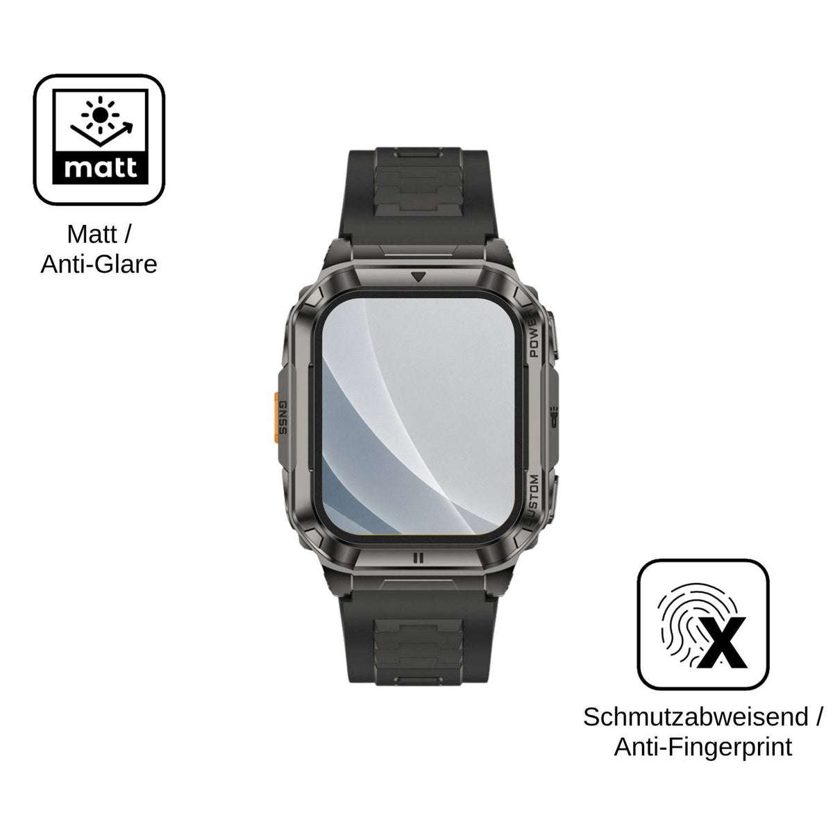 2x 9H Schutzfolie matt für Ulefone Armor Watch Ultra Panzerfolie