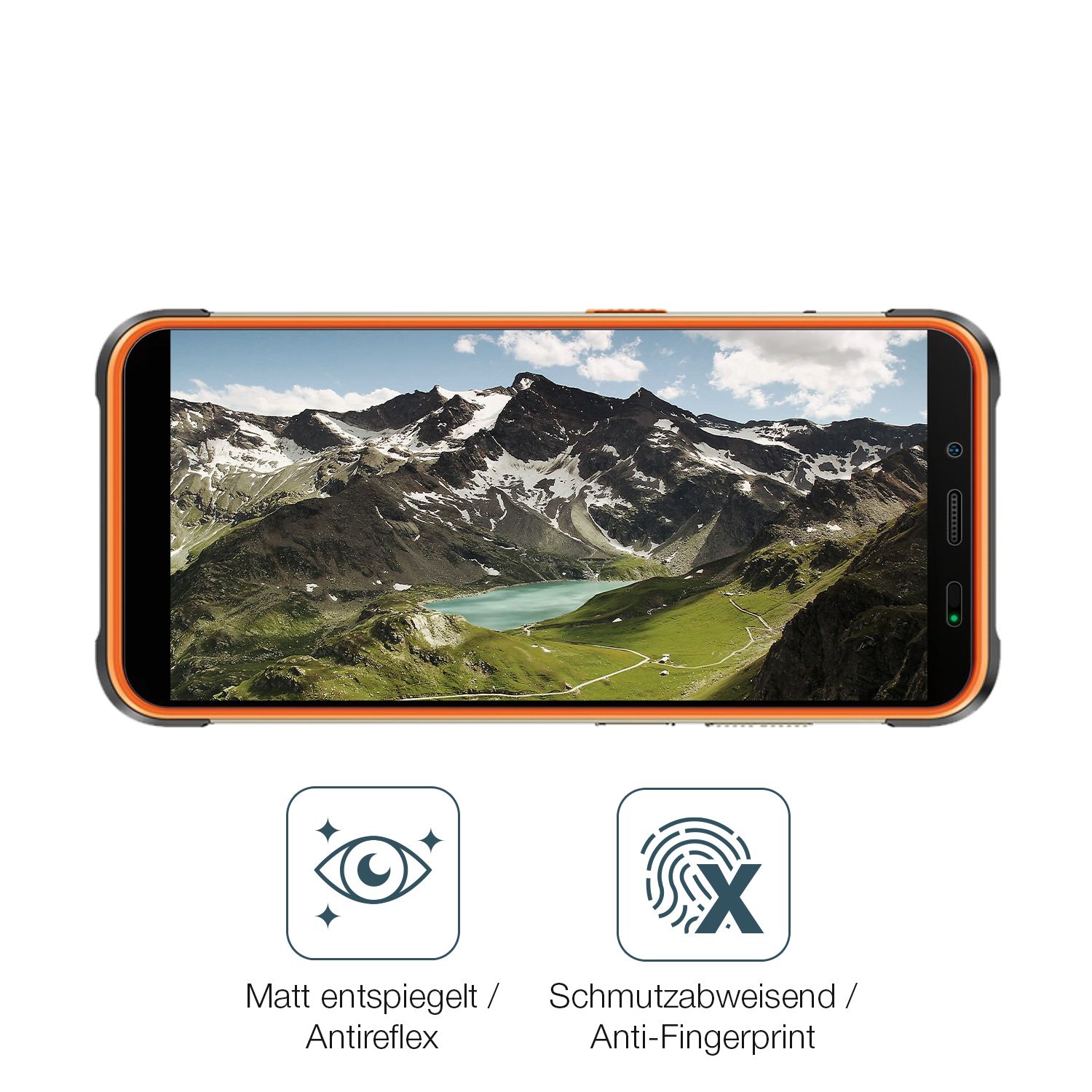 9H Hartbeschichtete, flexible Folie passend zugeschnitten für Ulefone Power Armor 16s